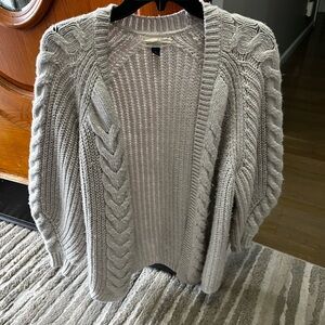 Universal Thread Women's Cable Knit Cardigan - Light Gray